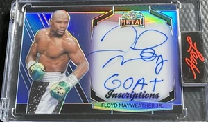 2024 Floyd Mayweather Jr. 33/100 Leaf Inscriptions On-Card Autograph GOAT #MIFM1 - Picture 1 of 3