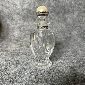 Lenox Pave Jewels Crystal Collectibles Diamonds and Pearls Swirl Perfume Bottle - Picture 1 of 9