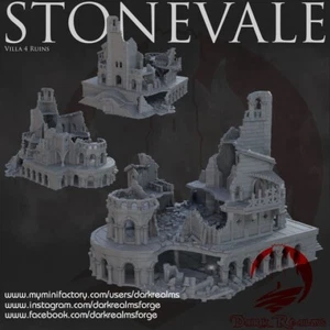 Dark Realms Stone Vale Villa 4A V.2 Tierra Media Fantasía Tabletop DnD - Imagen 1 de 1