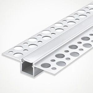 LED Aluminium Profile with Cover & End Caps LEDBRITE 2M /6.6FT Plaster In 5213 - Picture 1 of 4