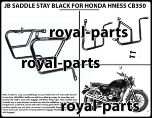 JB SADDLE STAY BLACK Fit For HONDA H'NESS CB350 - Picture 1 of 11