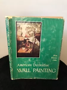 Vintage 1952 amerikanische dekorative Wandmalerei 1700-1850 Nina Fletcher Little - Bild 1 von 10