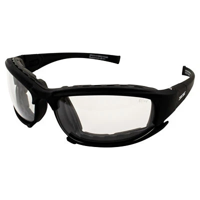 Epoch Hybrid Photochromic Padded Motorcycle Sunglasses Clear to Smoke Lens ANSI - Image 1 of 4