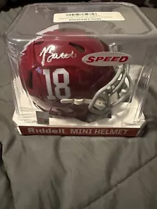 Jordan Battle Signed Alabama Riddell Speed Mini Helmet Pristine Auction - Picture 1 of 3