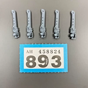 X5 CHAINSWORDS HORUS HERESY 40K MELEE WEAPONS UPGRADES SPACE MARINES - Picture 1 of 1