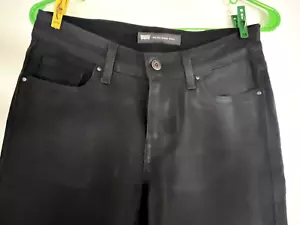COOL VINYL COATED BLACK JEANS LEATHER-LIKE LEVI's STRETCH EU 40/ US 10 UNUSED - Picture 1 of 9