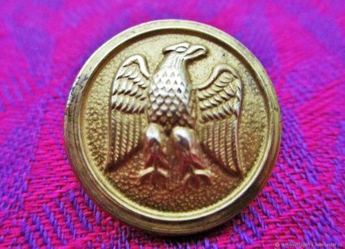 VETEMENTS Ancien bouton ancien aigle Imperial laiton XIX siècle Oldique antiquel Impe