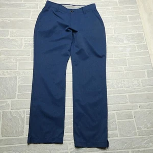 Under Armour Golf Pants Mens 34x32 Blue Lightweight Breathable Mesh Chino - Picture 1 of 6