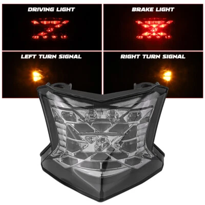 LED Turn Signals Tail Brake Light for 2017-2022 Kawasaki Ninja650 Z900 Z650 - Image 1 of 4