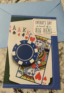 Tarjeta de felicitación con sello de 5”x7” del día del padre gran negocio papá esposo padrastro tío - Imagen 1 de 10