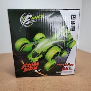 New in Box Fancy R/C Stunt Atom Max RC Green 2.4 GHZ - Three King - Picture 1 of 6