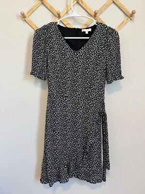 Gb Big Girls Ruffle-Sleeve Printed Faux-Wrap Dress Size XL For Girls - Image 1 of 4