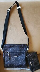 Baggallini Escape Crossbody with RFID Wallet Black  & Gray NWOT 