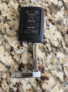 OEM Cadillac XTS ATS Remote Smart Prox Key Fob Uncut Blade Insert Push To Start - Picture 1 of 6