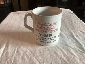CRAY Research Inc. Supercomputer Vintage coffee mug LANL install Y-MP dated. - Photo 1/2