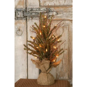German Fir Table Lighted Christmas Tree 18" H - Picture 1 of 1