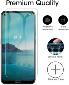 For Nokia 3.4 Screen Glass Tempered Glass Screen Guard Protector (9H Hardness) - Picture 1 of 11