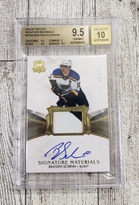 BGS 9.5 #/99 Brayden Schenn Parche Automático ▪ 2020-21 UD The Cup Signature Materials - Imagen 1 de 3