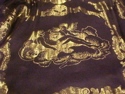 CAMISA VINTAGE PARA HOMBRE CETA DOLCE GAMUZA METÁLICA SEDA GRIEGA NEGRA Y DORADA TALLA XLARGE Foto 1 de 4