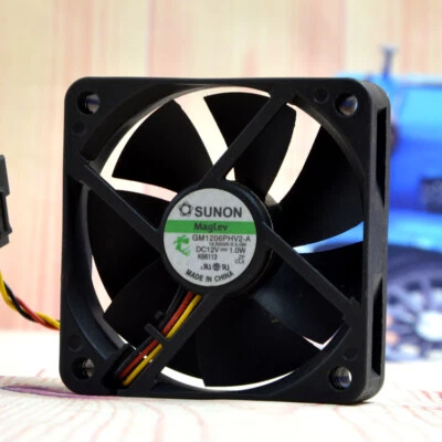 SUNON GM1206PHV2-A 12V 1.0W 6015 6CM Ultra-quiet Power Supply Cooling Fan - Image 1 of 4