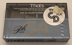 THAT'S  PH-IN54  TYPE I METAL BLANK CASSETTE  TAPE SEALED - Picture 1 of 3