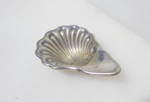 Vintage Soap Dish Holder Pot Silver Plated Leaf Ashtray Antique Bowl Old - Picture 1 of 13