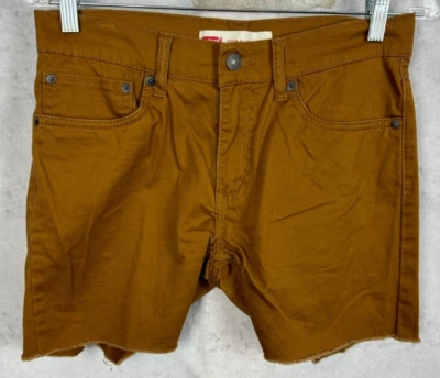 Levis 511 Slim Fit Jean Shorts White Tab Women 16 Regular 29 waist Brown Cut Off - Image 1 of 4