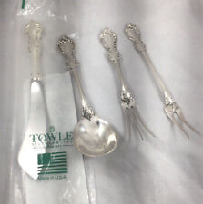 Debussy by Towle Sterling Set of HH Master Butter Spreader,Sugar Spoon,Forks