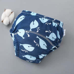 Baby Cotton Training Pants Panties Waterproof Washable Nappies Reusable Diaper T - Picture 1 of 18