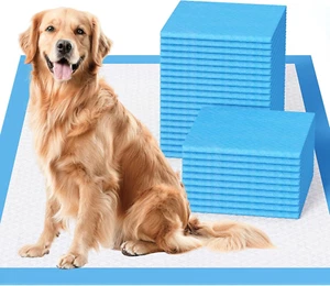 Dog Pee Pads Extra Large 28"x34", X-Large Puppy Training Pads with Adhesive Tabs - Picture 1 of 9