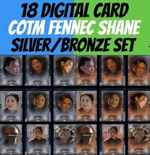 COTM Character Month Fennec Shand Silver Bronze Set Topps Star Wars Card Trader