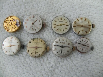 8 WATCH BAUME MERCIER,ENICAR,CERTINA,VULCAIN,ROAMER,DIMA W,FESTINA OROLOGIO  - Immagine 1 di 4
