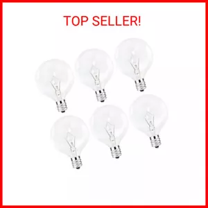 25 Watt Wax Warmer Bulbs,E12 Base Type G Light Bulbs for Full Size Scentsy Warme - Picture 1 of 2