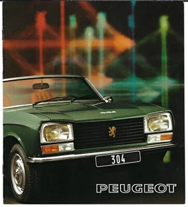 Peugeot 304 S Coupe & S Convertible 1974-75 UK Market Sales Brochure - Picture 1 of 3