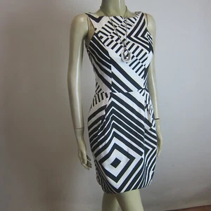 CUE Stretch Cotton Dress sz 6  - BUY 5 Items = Free Post - Imagen 1 de 6