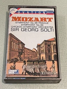 Mozart - Symphony No. 38 & 39 - Sir Georg Solti - Audio Cassette Tape Album 1983 - Picture 1 of 5