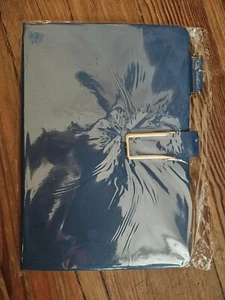 A5 Faux Leather Bound Lined Journal Notebook Hardcover - Blue - NEW - Picture 1 of 1