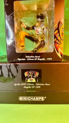 MINICHAMPS VALENTINO ROSSI Bike + fig GP 250 Muggello 1999 - Immagine 1 di 4