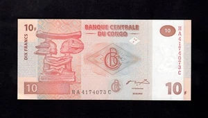 F.C. CONGO DEM. REPUBLIC , 10 FRANCOS 2003 , S/C- ( AUNC ) , P.93 - Imagen 1 de 2