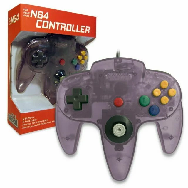 Old Skool Atomic Purple Wired Controller for Nintendo 64 N64 - Image 1 of 1