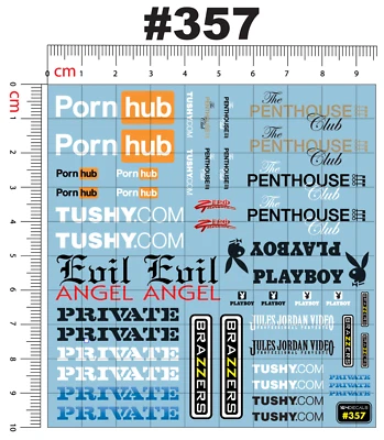 Logo X Water Slide Decal White Toner  1/24 - 1/28 RC Model Dicast Hot!!! #357 - Image 1 of 4