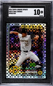 2024 Topps Chrome Update #USC27 Paul Skenes Xfractor rc SGC 10 - Picture 1 of 2