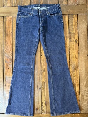 LOFT Ann Taylor Women’s Modern Flare Jeans Size 6 Dark Wash Stretch Denim Pants - Image 1 of 4