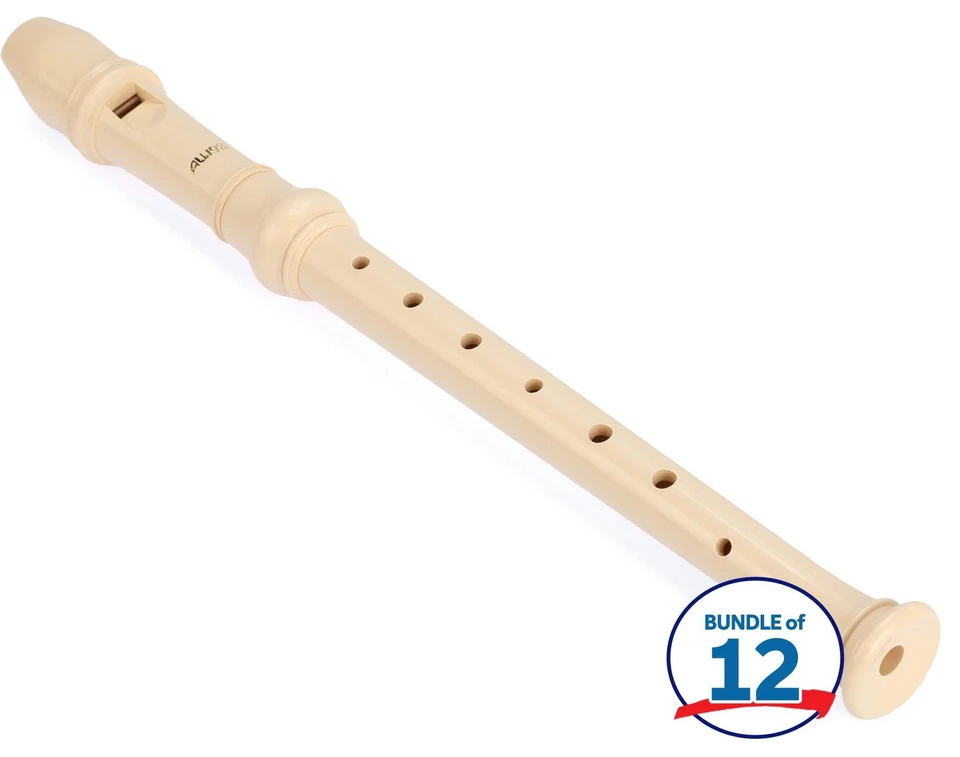 Aulos 2-piece Soprano Recorder (12-pack) - Ivory - Image 1 of 1
