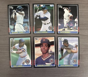 1985 Donruss Baseball Card Lot Detroit Tigers Lance Parrish 49, Morris + More - Picture 1 of 2