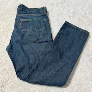 Levis 514 Jeans Mens 36x30 Blue Straight Leg Denim 5 Pocket Zip Fly Medium Wash - Picture 1 of 11