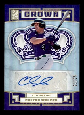 2022 Panini Capstone Crown AUTO Holo Gold #9 Colton Welker Rookie Auto /25 - Image 1 of 2