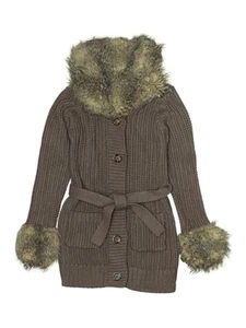 Gap Girls Brown Cardigan 14 - Picture 1 of 2