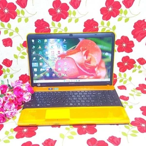 Sony VAIO Orange Laptop Core i5 8GB 256GB SSD Windows 11 - Picture 1 of 4
