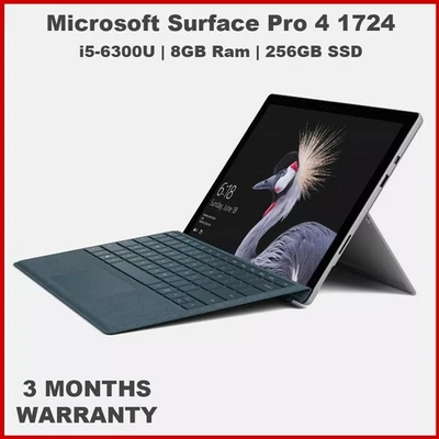 Microsoft Surface Pro 4th Gen 1724 i5-6300U 2.4Ghz 8GB Ram 256GB SSD Win10 - image 1 of 4